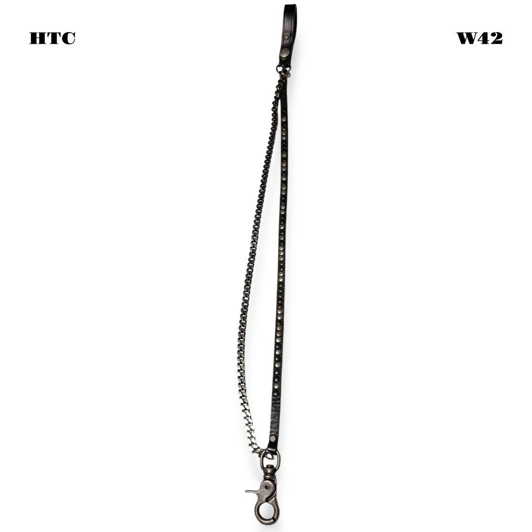 ★限定出品★ HTC ウォレット チェーン レザー コード ブラック 黒 喜平