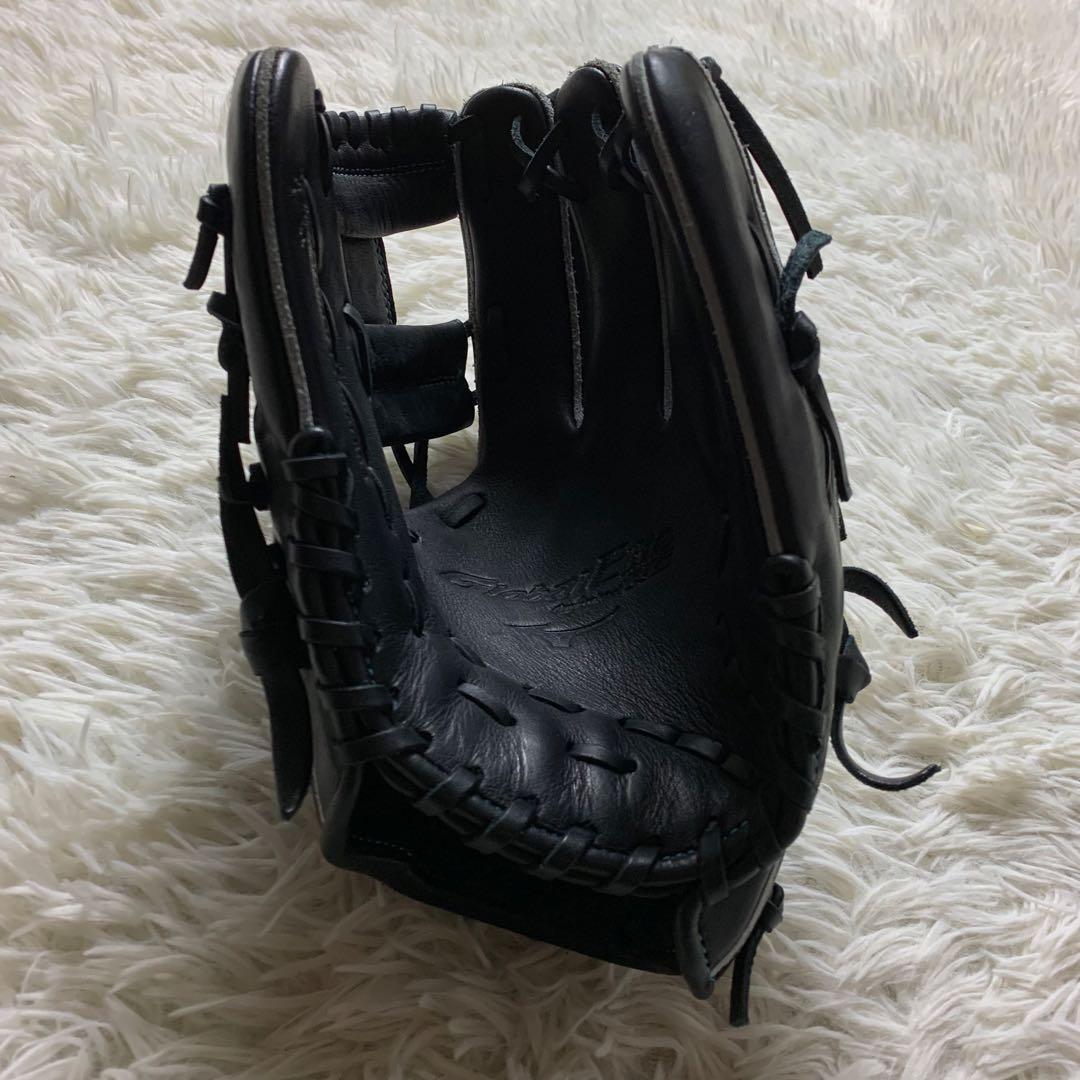 美品■ミズノ グローブ クラブ ブラック 軟式用 ゴールデンエリート