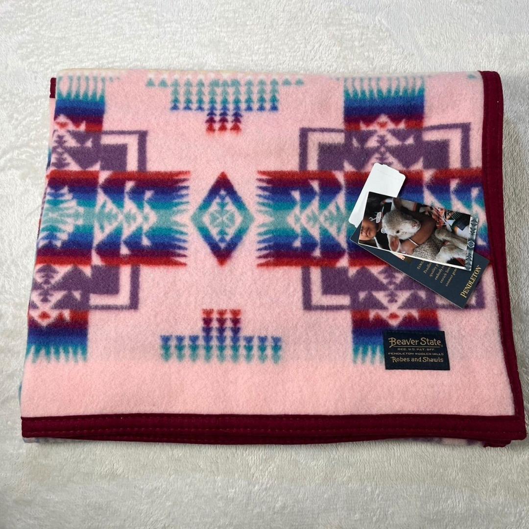 PENDLETON ペンドルトン ムチャチョ ウールブランケット 膝掛け ピンク