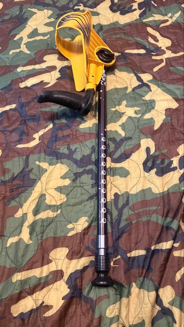 リハビリ用ロフストランドクラッチ杖 イエローL レギュラー