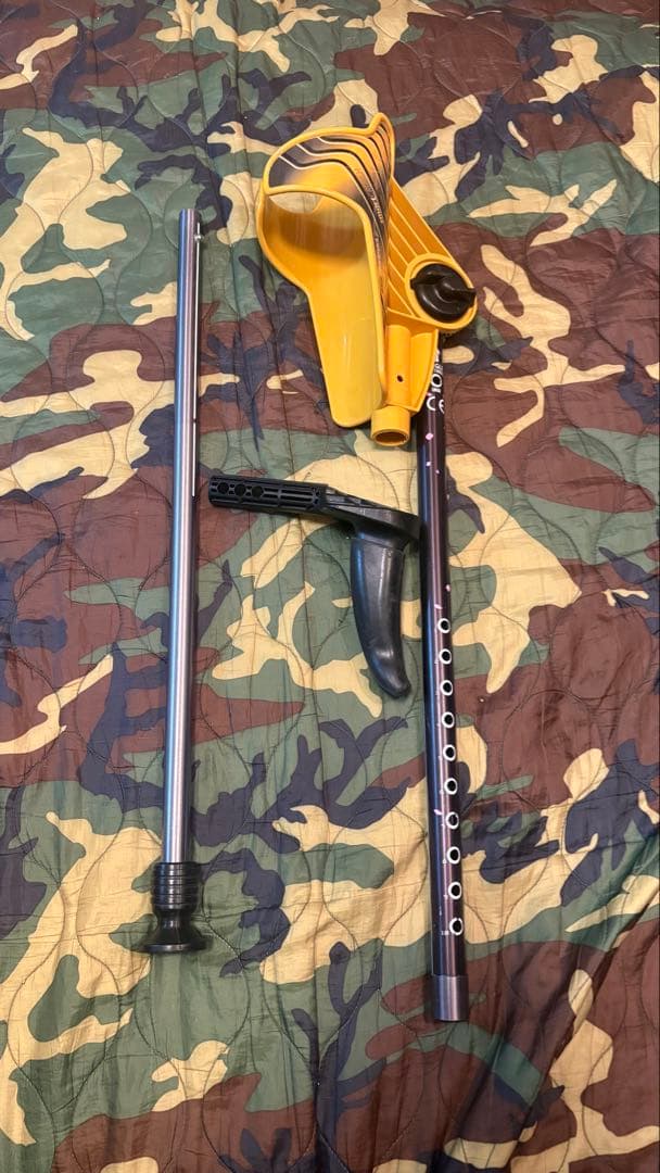 リハビリ用ロフストランドクラッチ杖 イエローL レギュラー