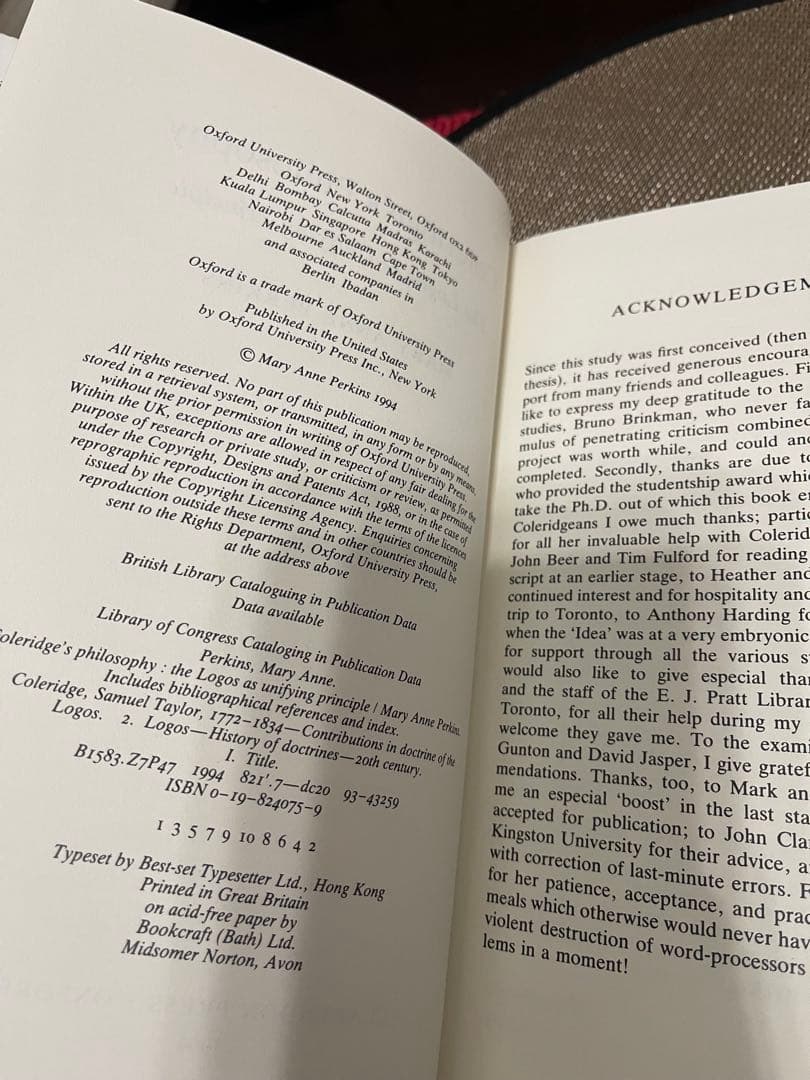 洋書 Coleridge's Philosophy