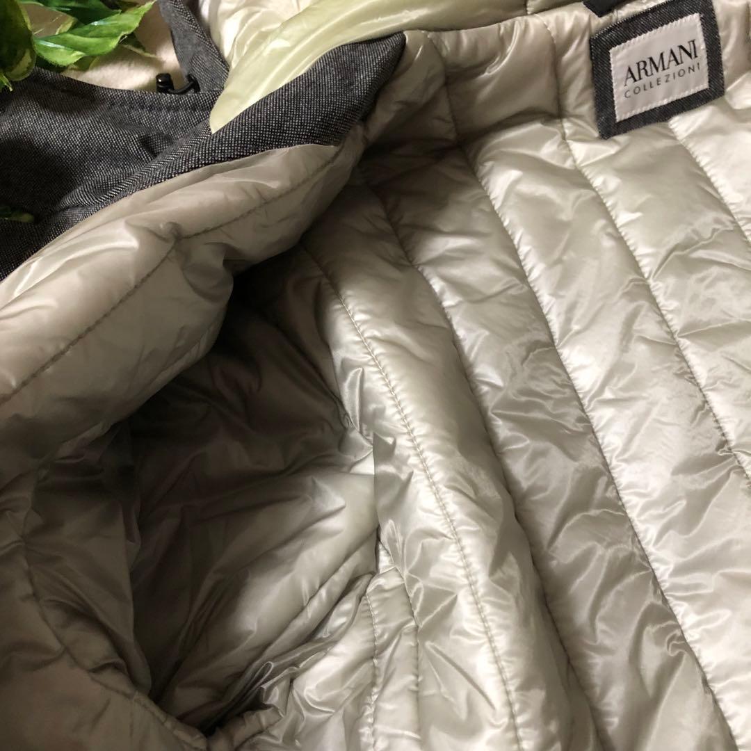 ★⁇★美品　アルマーニコレッツォーニ　ロングコート　フード付き　中綿