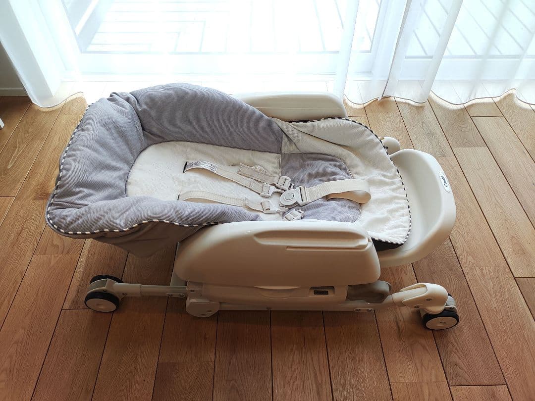 コンビ ネムリラ ff ハイローチェア 手動 グレー