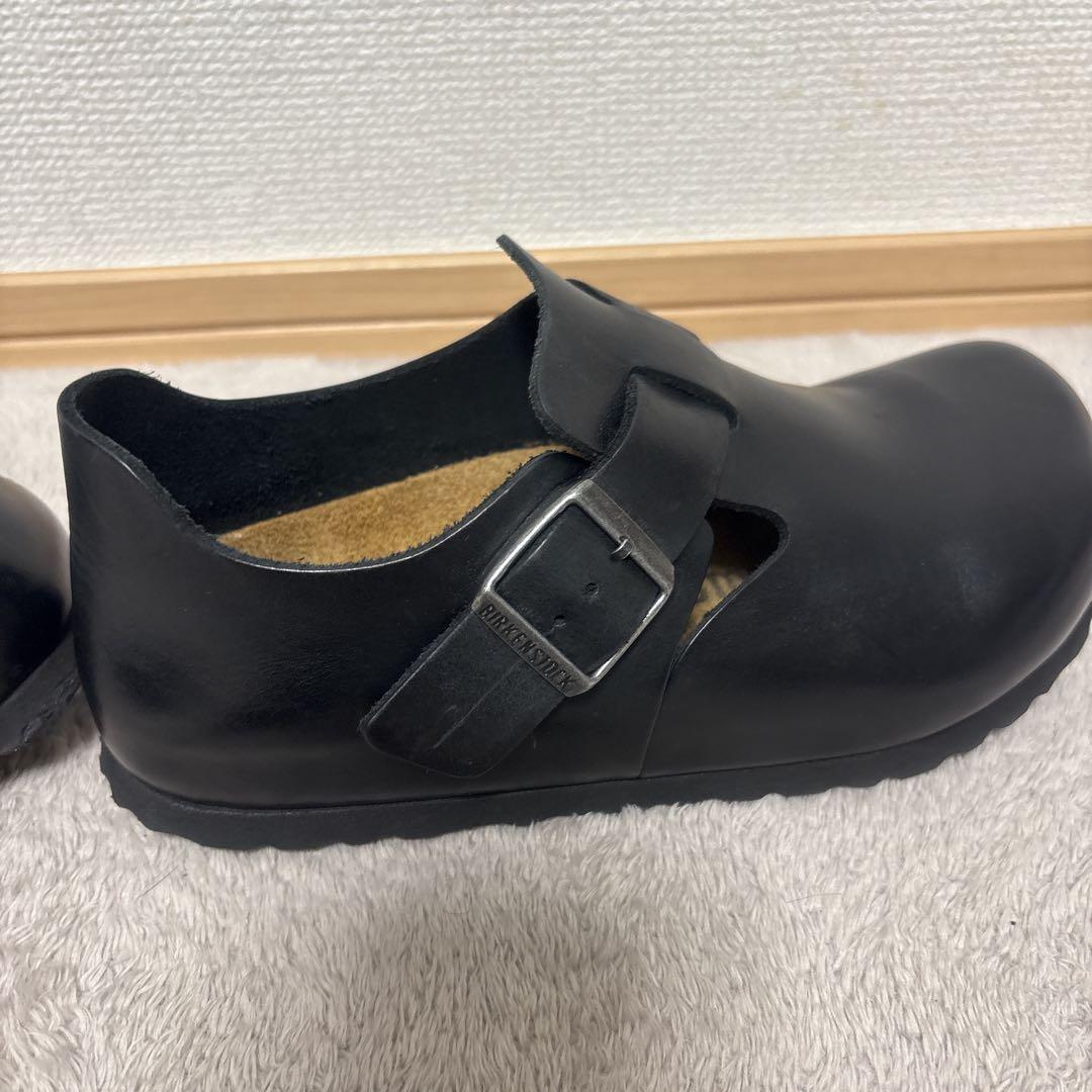 美品　ビルケンシュトック　ロンドン　23cm　ブラック　黒　オイルドレザー　36