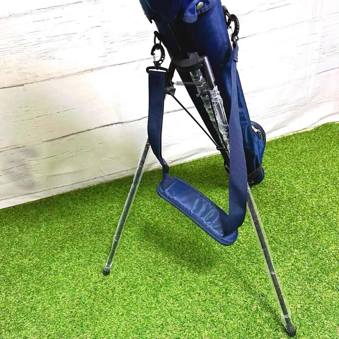 極美品 パーリーゲイツ キャディバッグ 軽量 セルフスタンド ゴルフクラブケース