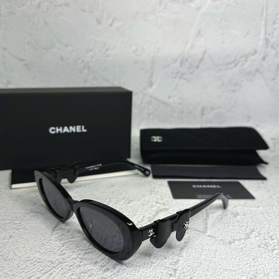 2025新作 CHANEL シャネル キャットアイ サングラス 新品 リボン