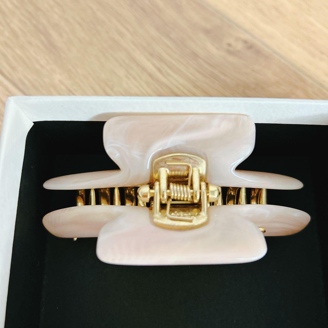 アッカ acca ヘアクリップ マーブルピンク　M