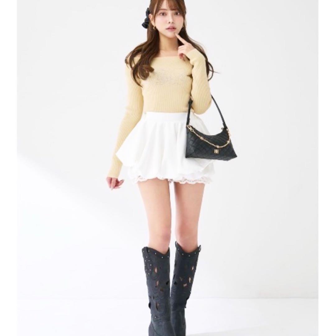 新品未開封　ダーリッチ　ミニスカート　darich 白　FREE