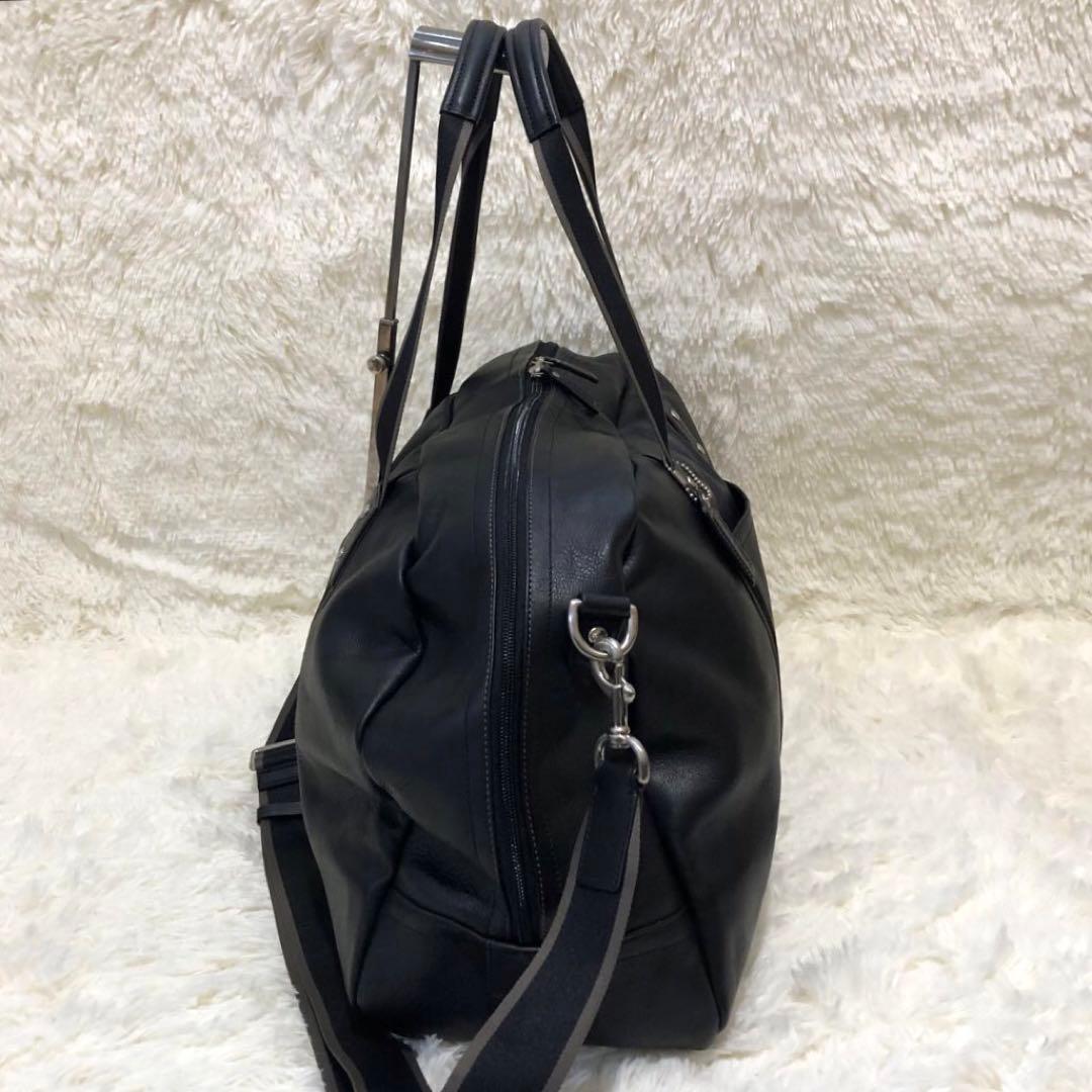 新品同様✨コーチ ボストンバッグ　 ショルダーバッグ　 レザー　2wayブラック