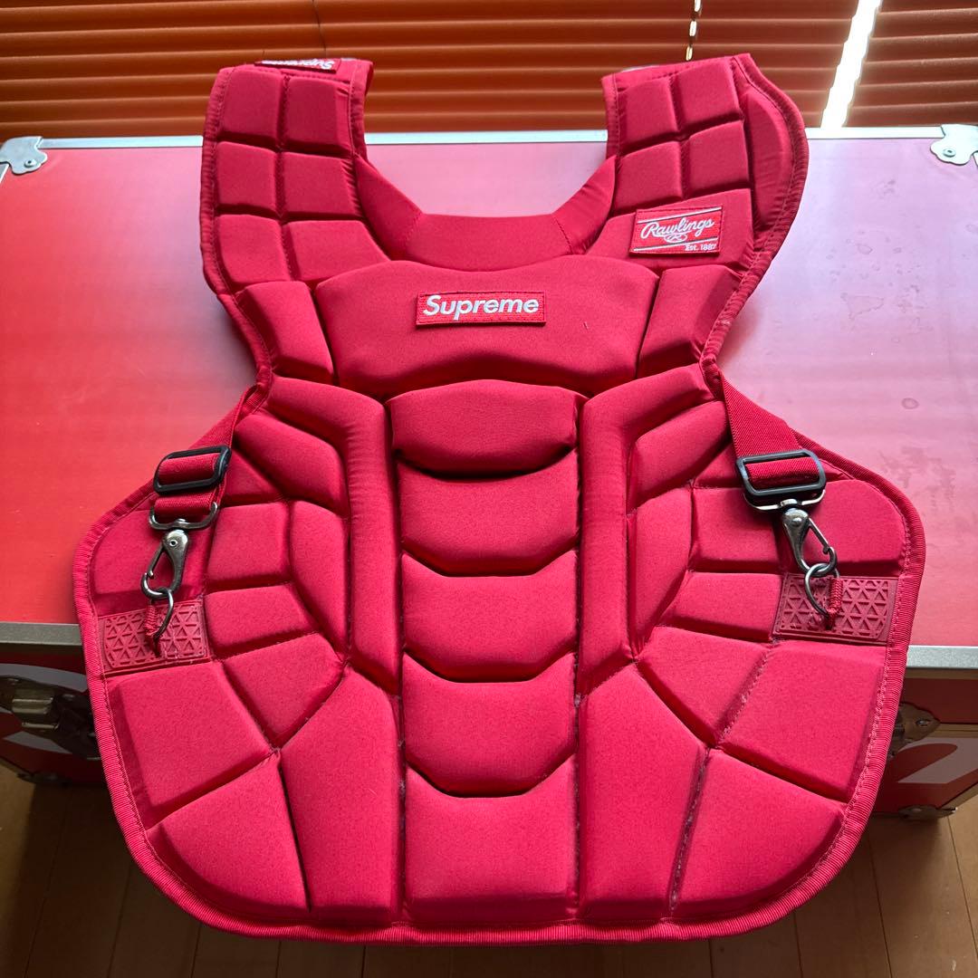 Supreme キャッチャー用プロテクター レッド