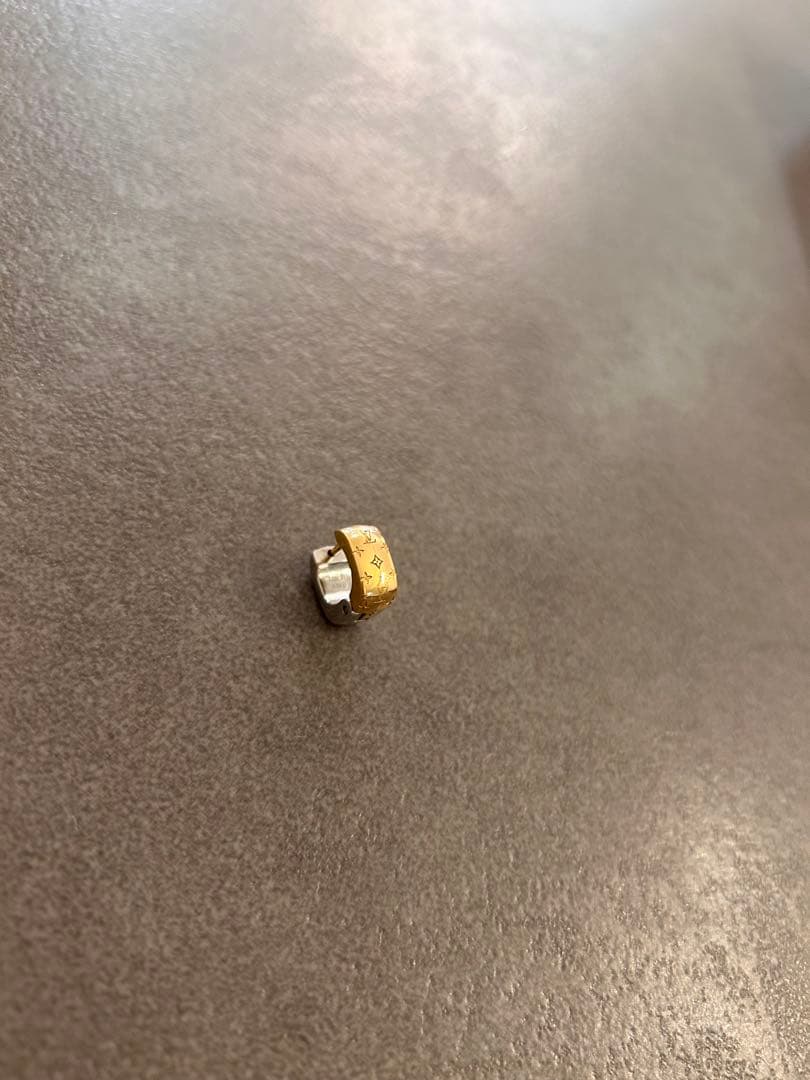 【片耳1個のみ・美品】ルイヴィトン　ブックルドレイユ　ナノグラム　ピアス