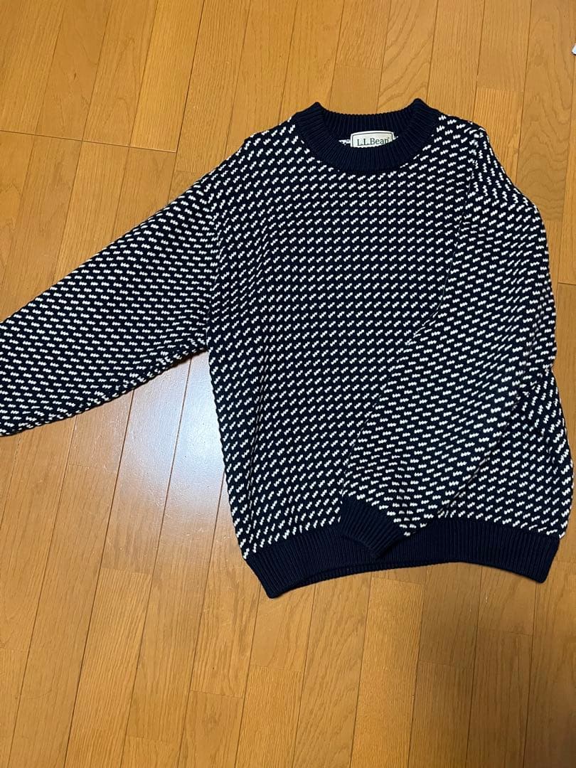 L.L.Bean ウェイン ウォッシャブルセーター バーズアイニット