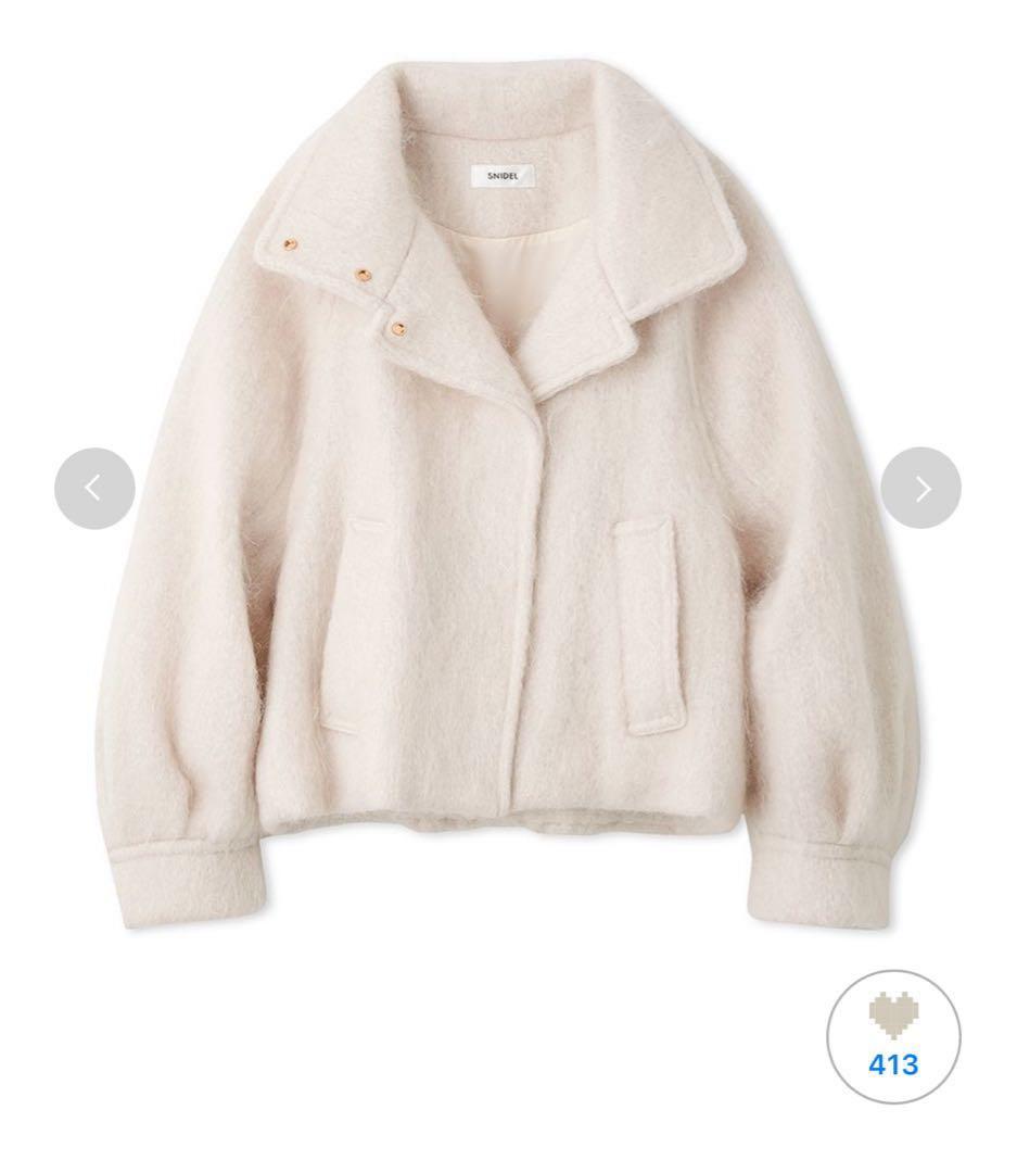 snidelシャギーミドルブルゾン IVR