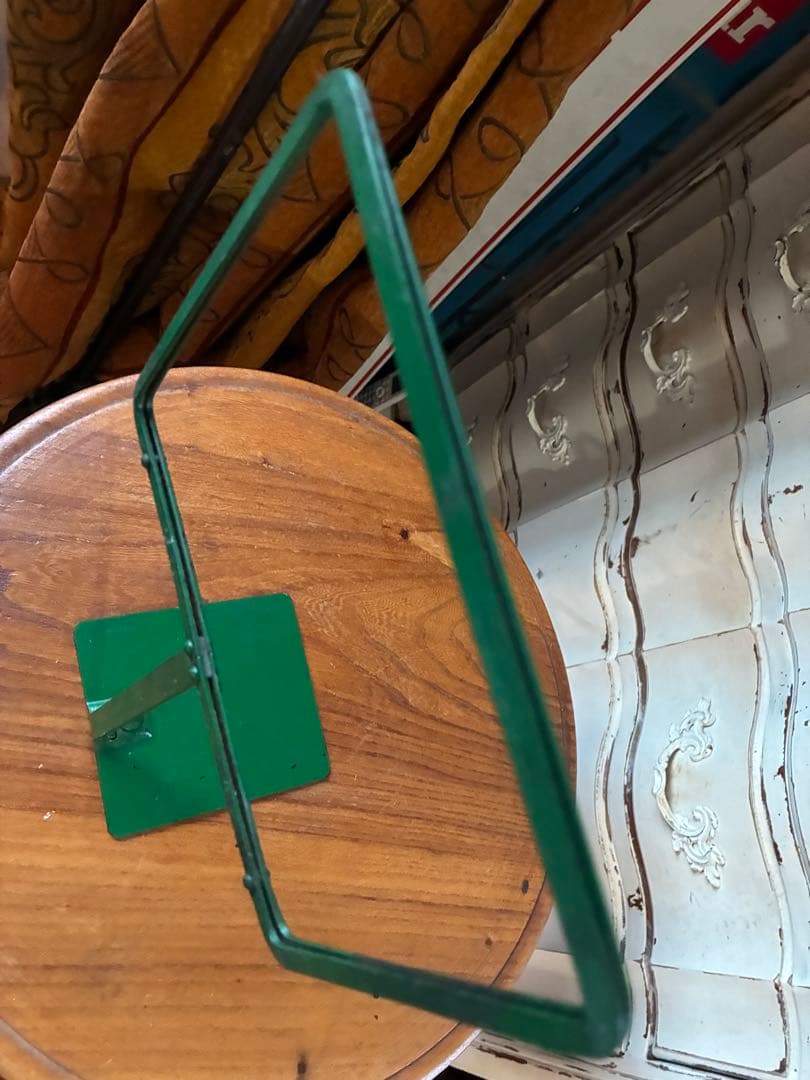 フランス　アンティーク　メタル　ディスプレイ　フォト　ポップ　スタンド　写真立て