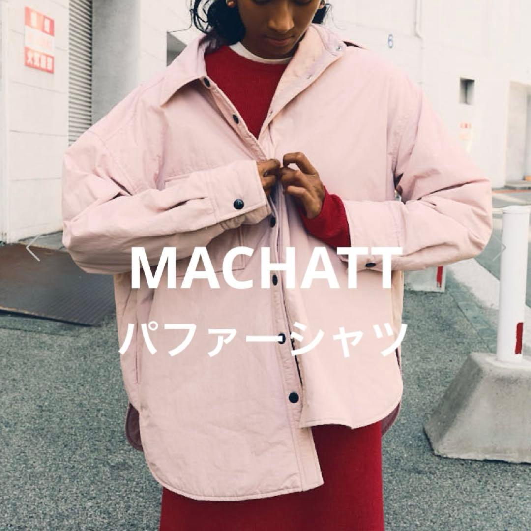 MACHATT 25AW パファーシャツ ピンク