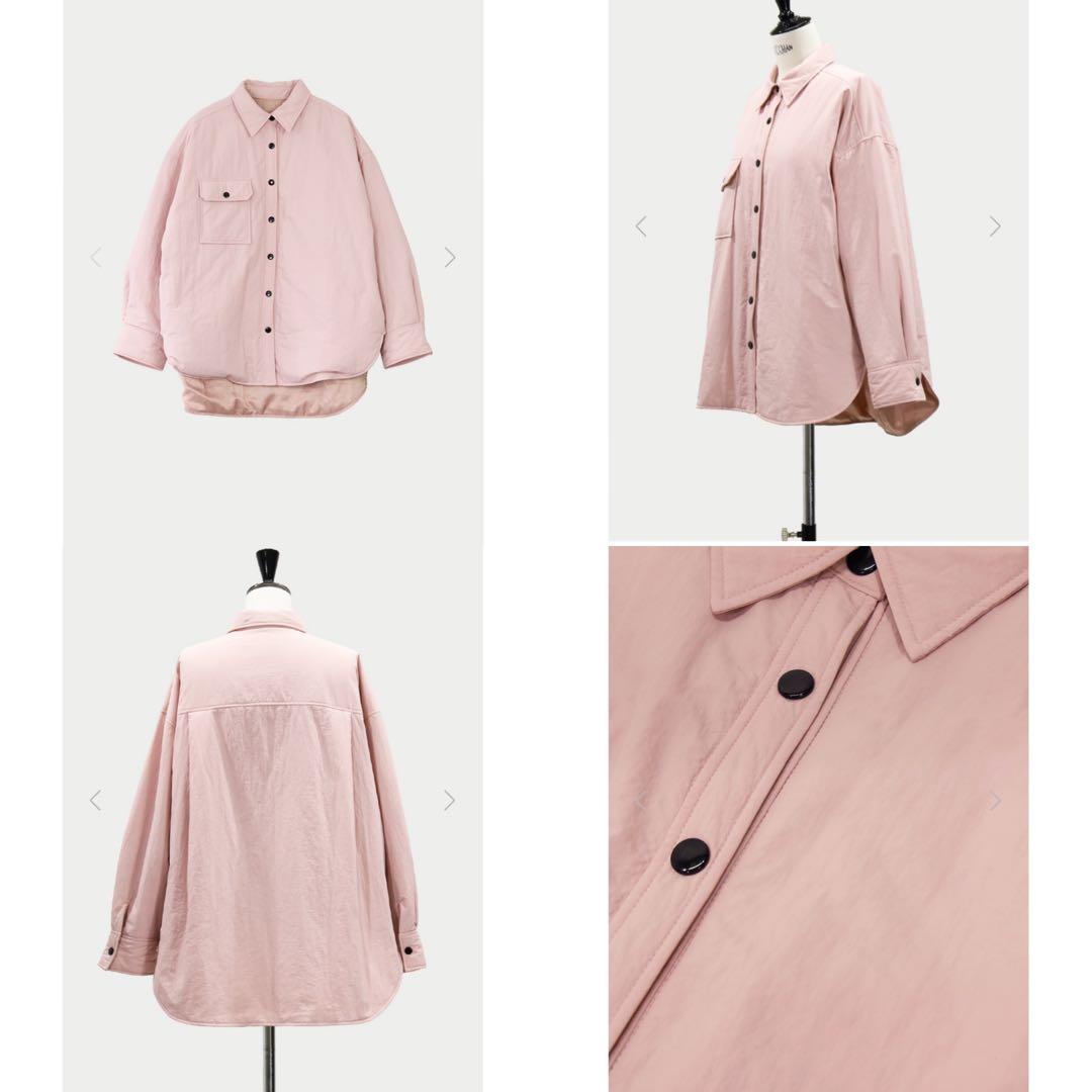 MACHATT 25AW パファーシャツ ピンク