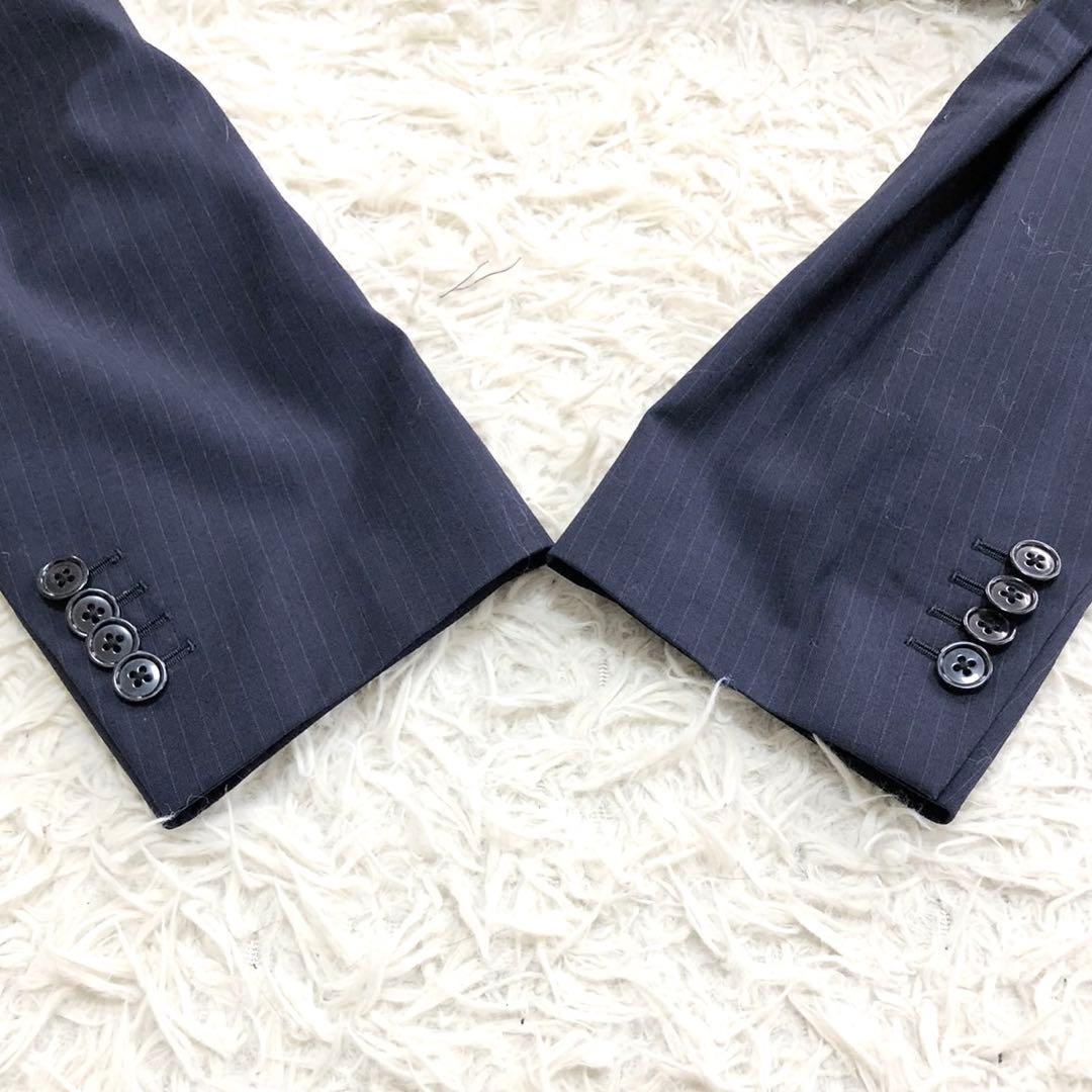 美品✨LARDINI ラルディーニ セットアップ ストライプ ネイビー 56