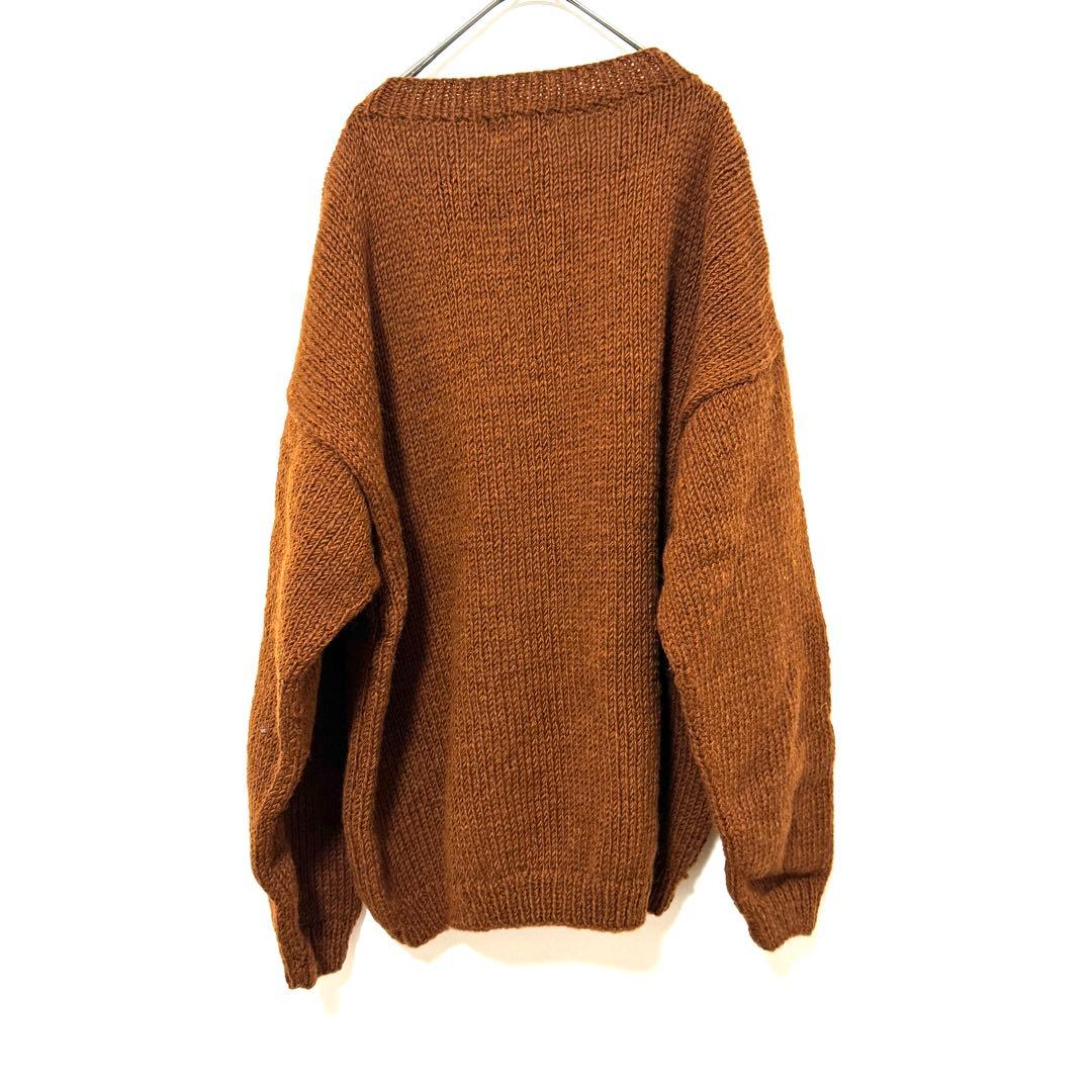 マクマホンニッティングミルズ カレーセーター ブラウン curry カリー