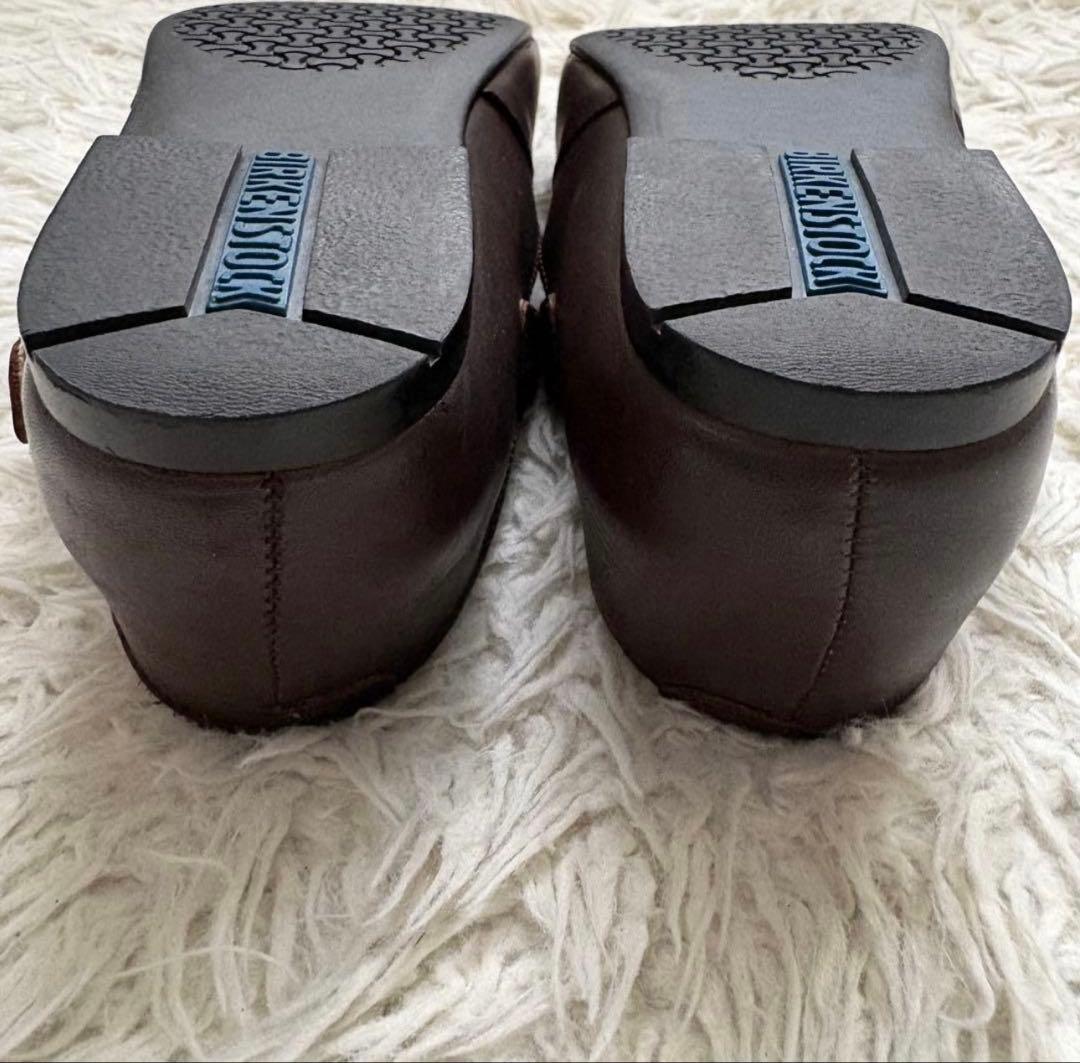 【BIRKENSTOCK】美品　ティッケル　23cm 本革　レザー　ブラウン