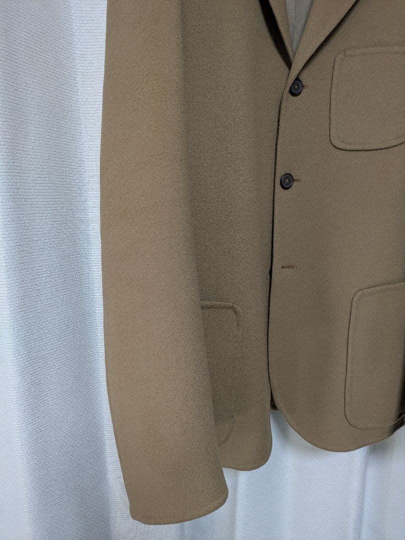 【JIL SANDER】ジルサンダー　キャメルテイラードカシミア＆ウール 46