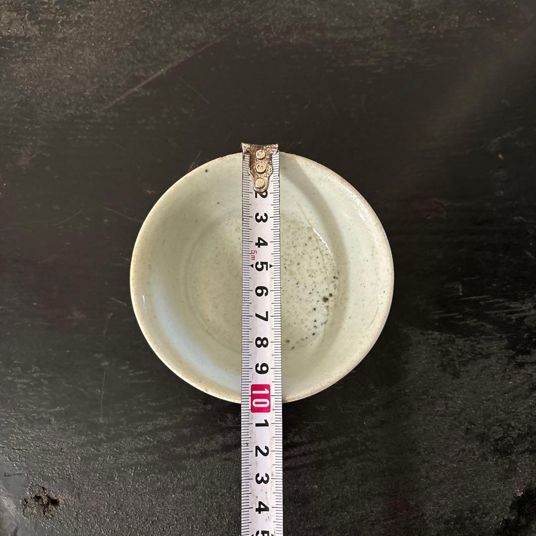 李朝盃　堅手　小鉢　白磁　酒器　小服茶碗　韓国アンティーク　古道具　民芸　古陶磁