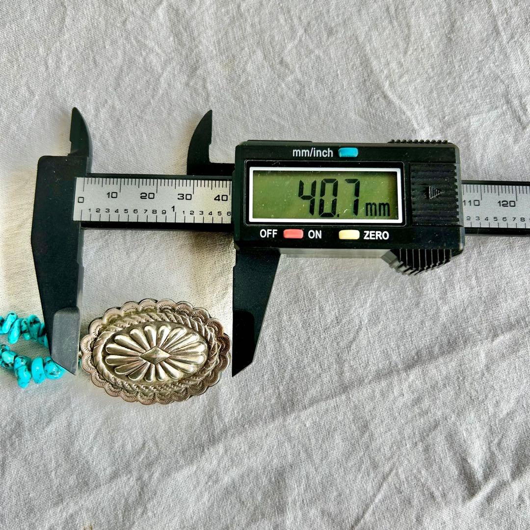 インディアンジュエリー　ネックレス　ターコイズ　ターコイズナゲット　ナバホ　ズニ