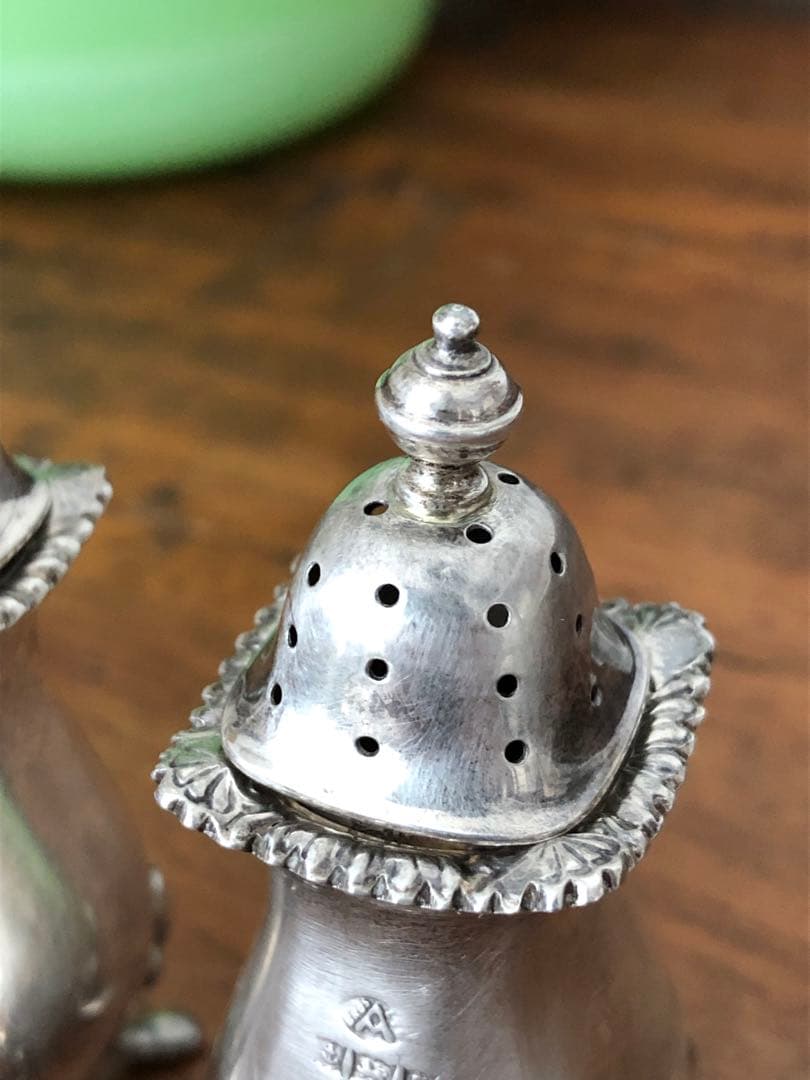 Vintage 英国　純銀製　ソルト＆ペッパー　スターリングシルバー　ビンテージ