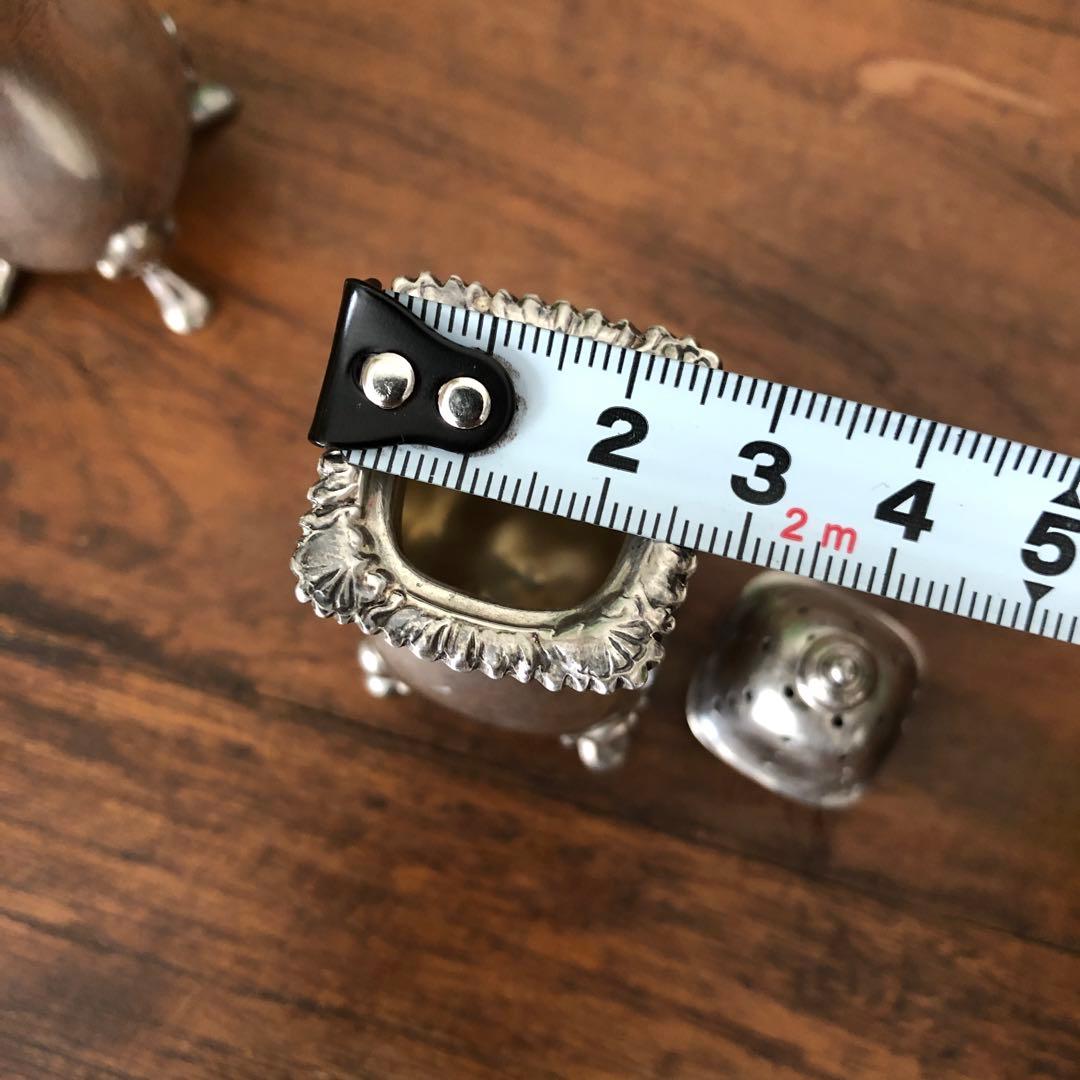 Vintage 英国　純銀製　ソルト＆ペッパー　スターリングシルバー　ビンテージ