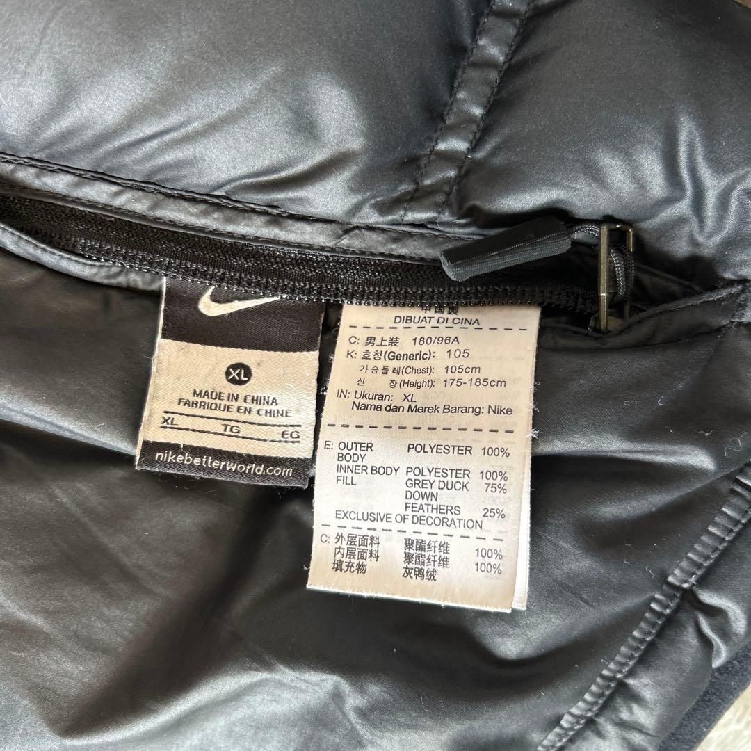 00s NIKE ダウンジャケット リバーシブル 肉厚 ヌプシ型 550 y2k