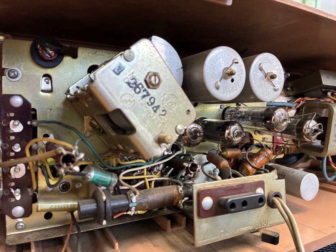 美品☆作動品☆ナショナル2バンド真空管ラジオ BX-300型 昭和35年頃の品