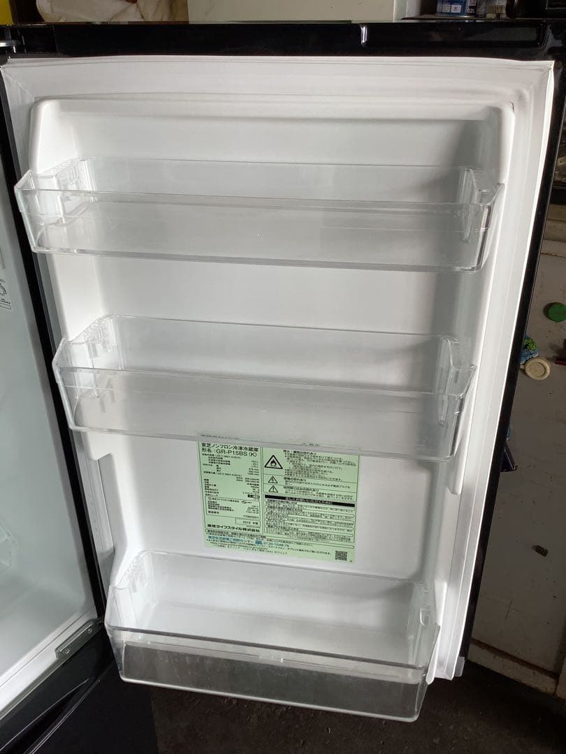 SAITO　2ドア冷蔵庫 東芝 GR-P15BS(K) 153L 18年製