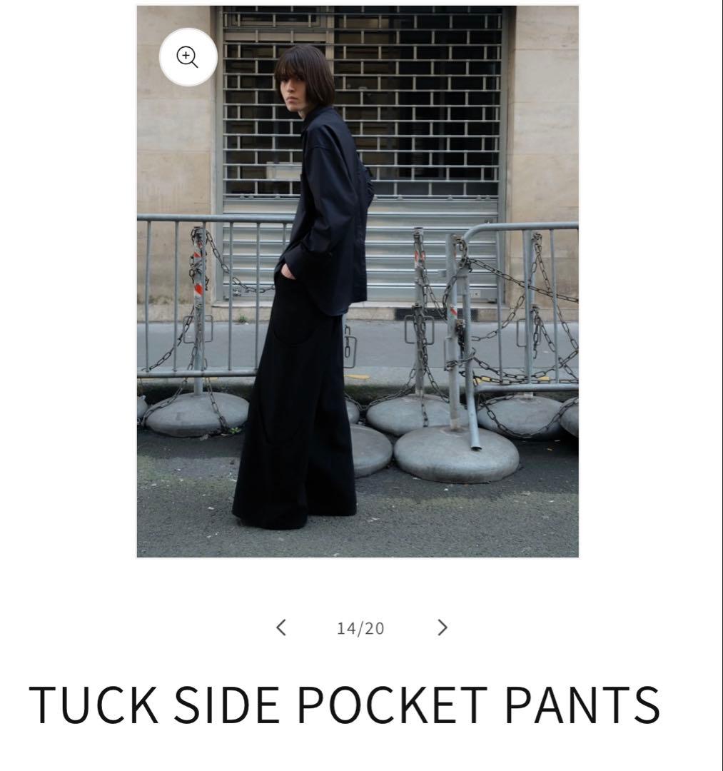 パンツ GOAT ESSENCE TUCK SIDE POCKET PANTS