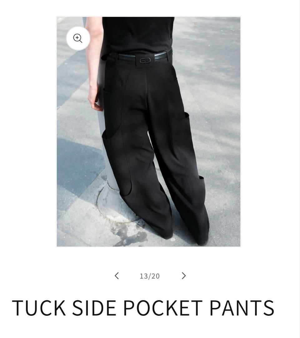 パンツ GOAT ESSENCE TUCK SIDE POCKET PANTS