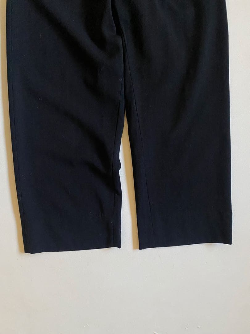 パンツ 50s- black wide wool slacks