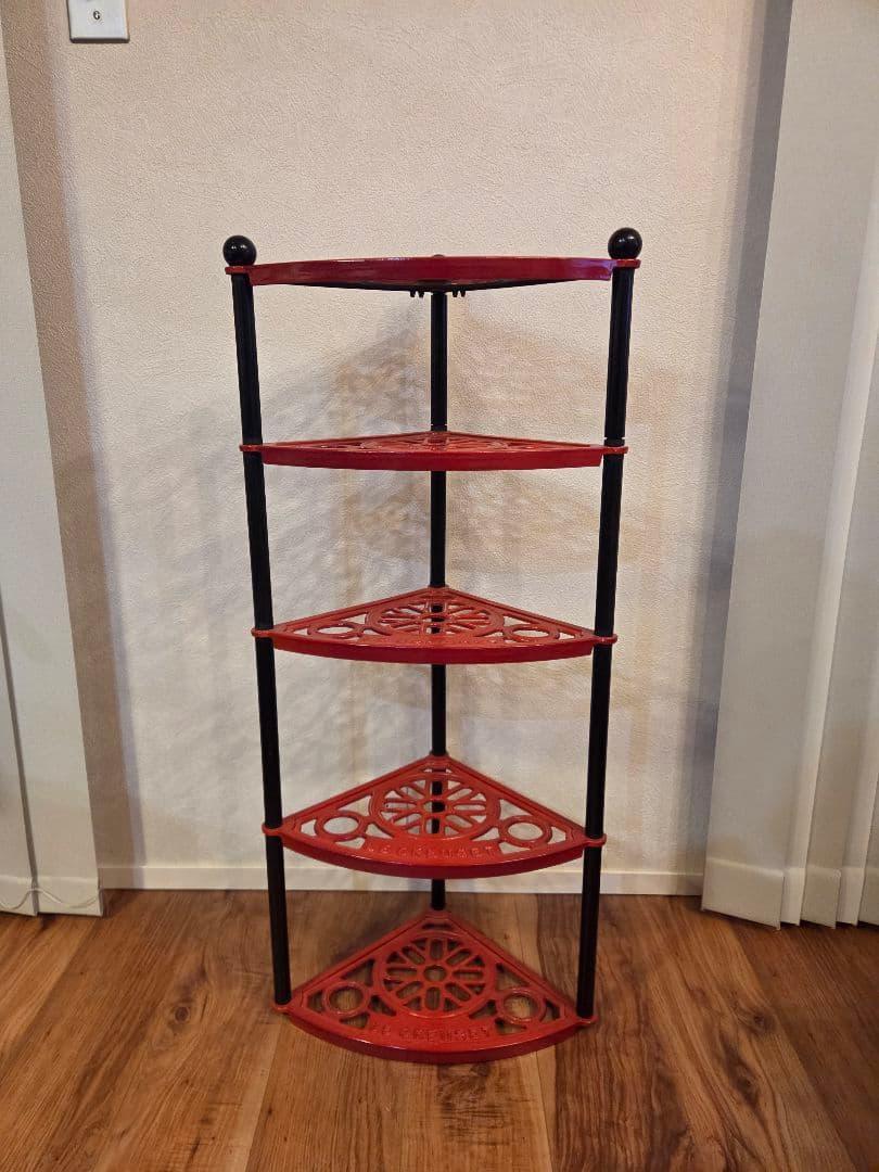 LE CREUSET ルクルーゼ ポッドスタンド 5段 廃盤品 チェリーレッド