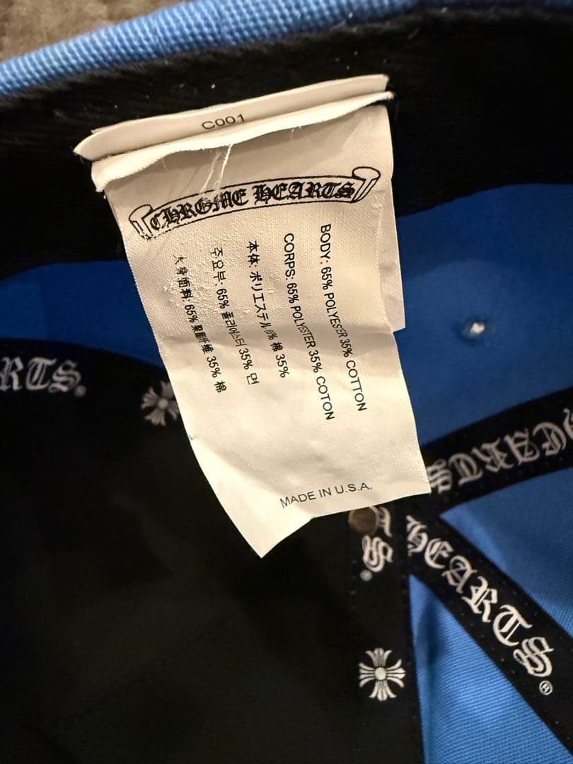 クロムハーツ CH ベースボールキャップ