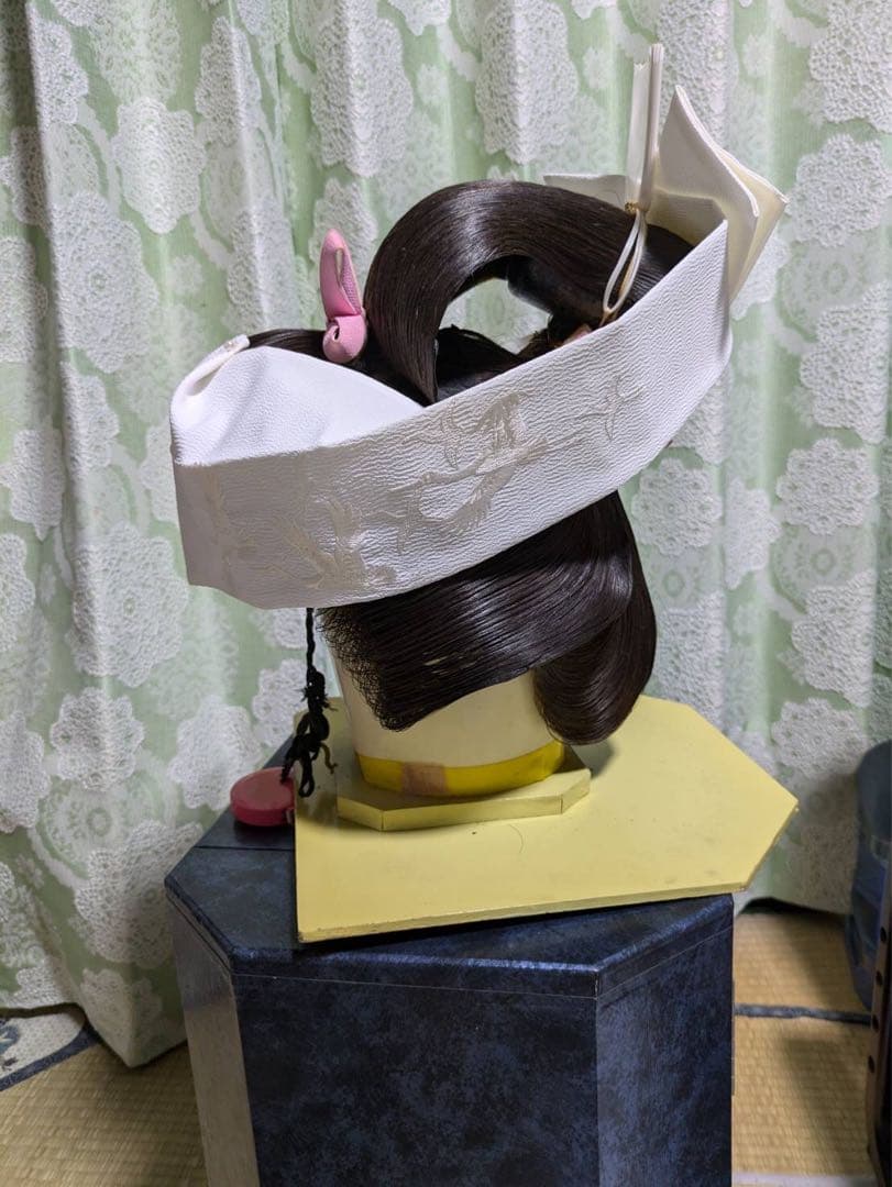 1週間限定セール　日本髪かつら　婚礼かつら　花嫁かつら　かんざしセット付き