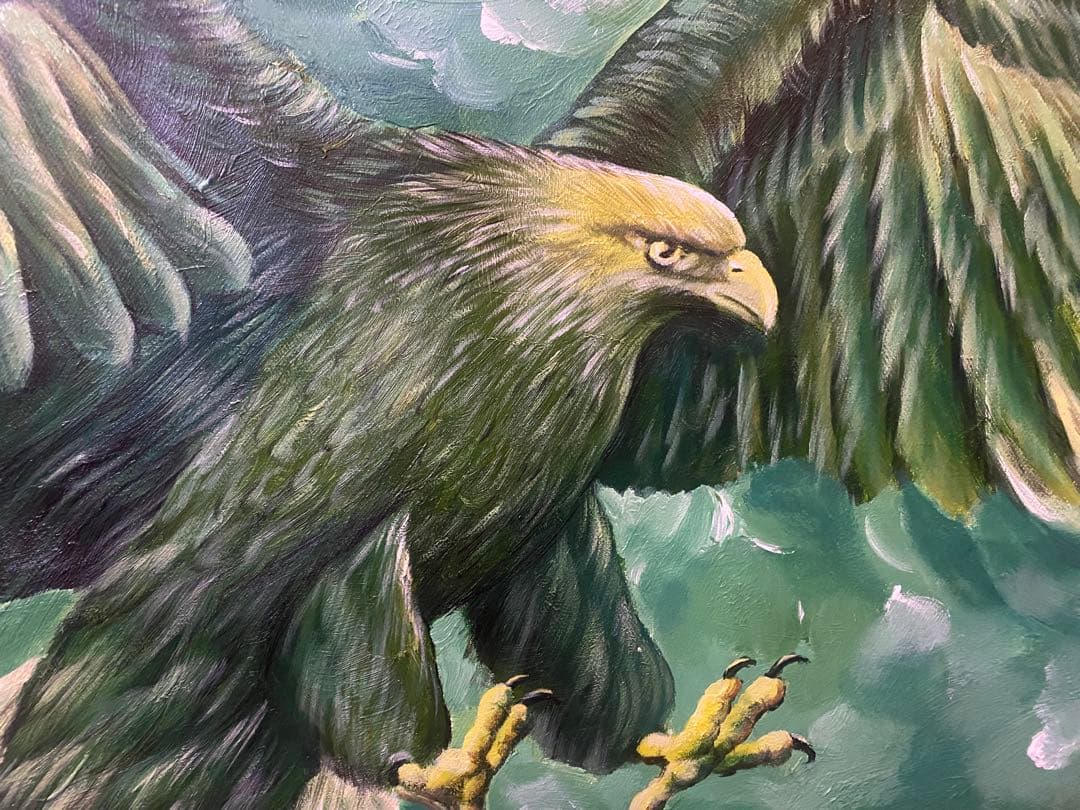 リアリズム 油彩 鷲 絵画