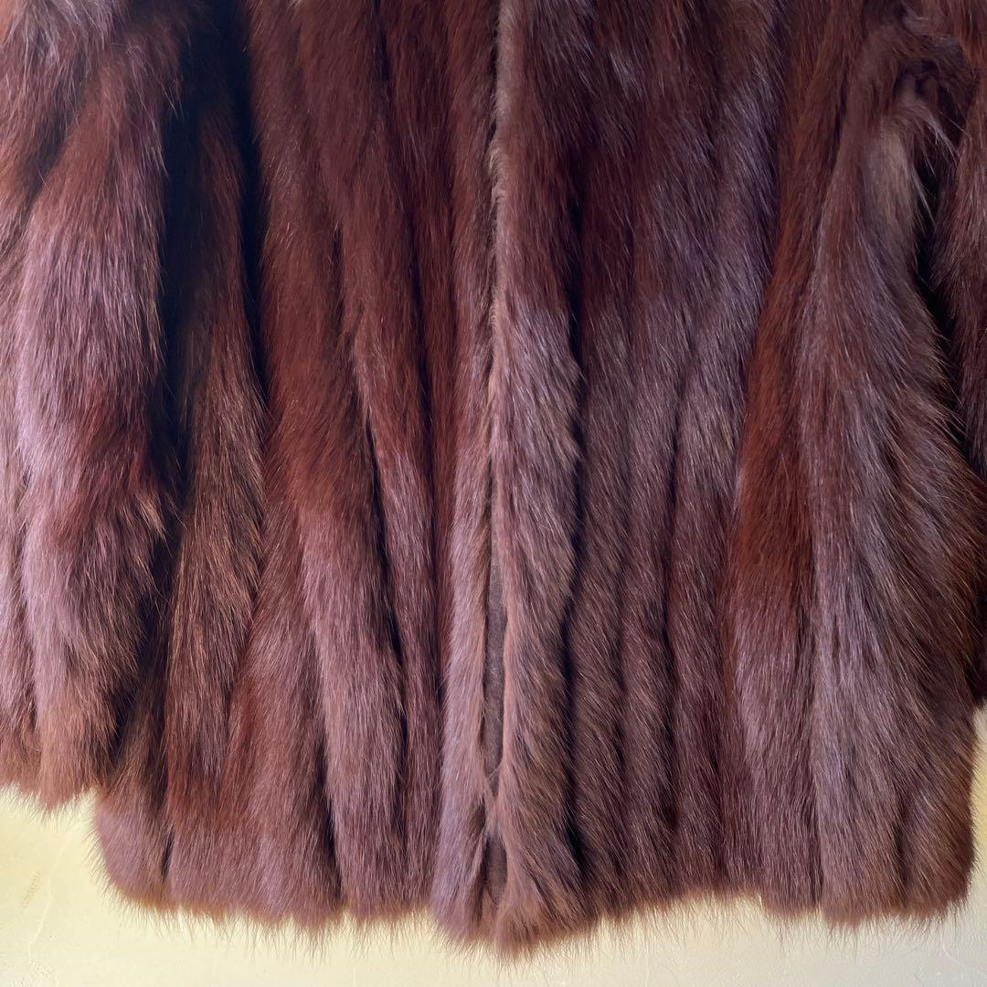 希少サイズ　SAGA FOX サガフォックス　ファーコート　銀サガ　13号