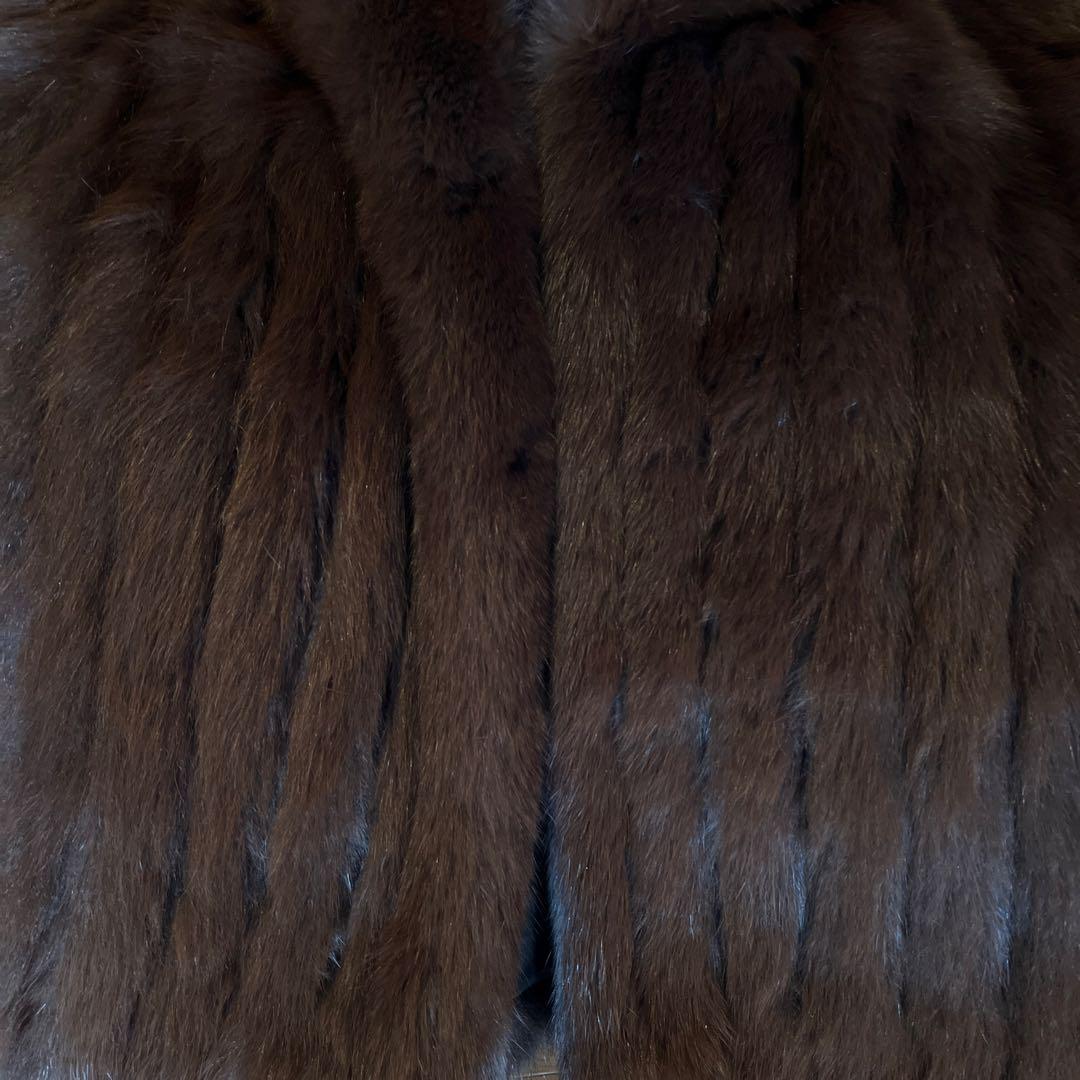 希少サイズ　SAGA FOX サガフォックス　ファーコート　銀サガ　13号