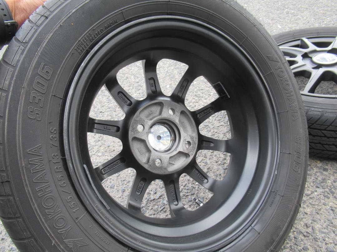 155/65R13 S306 シュナイダー アルト ラパン エッセ等 手渡しOK