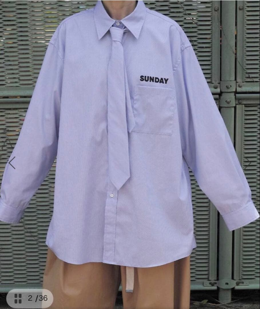 journal standard luxe SUNDAY シャツ プラスネクタイ