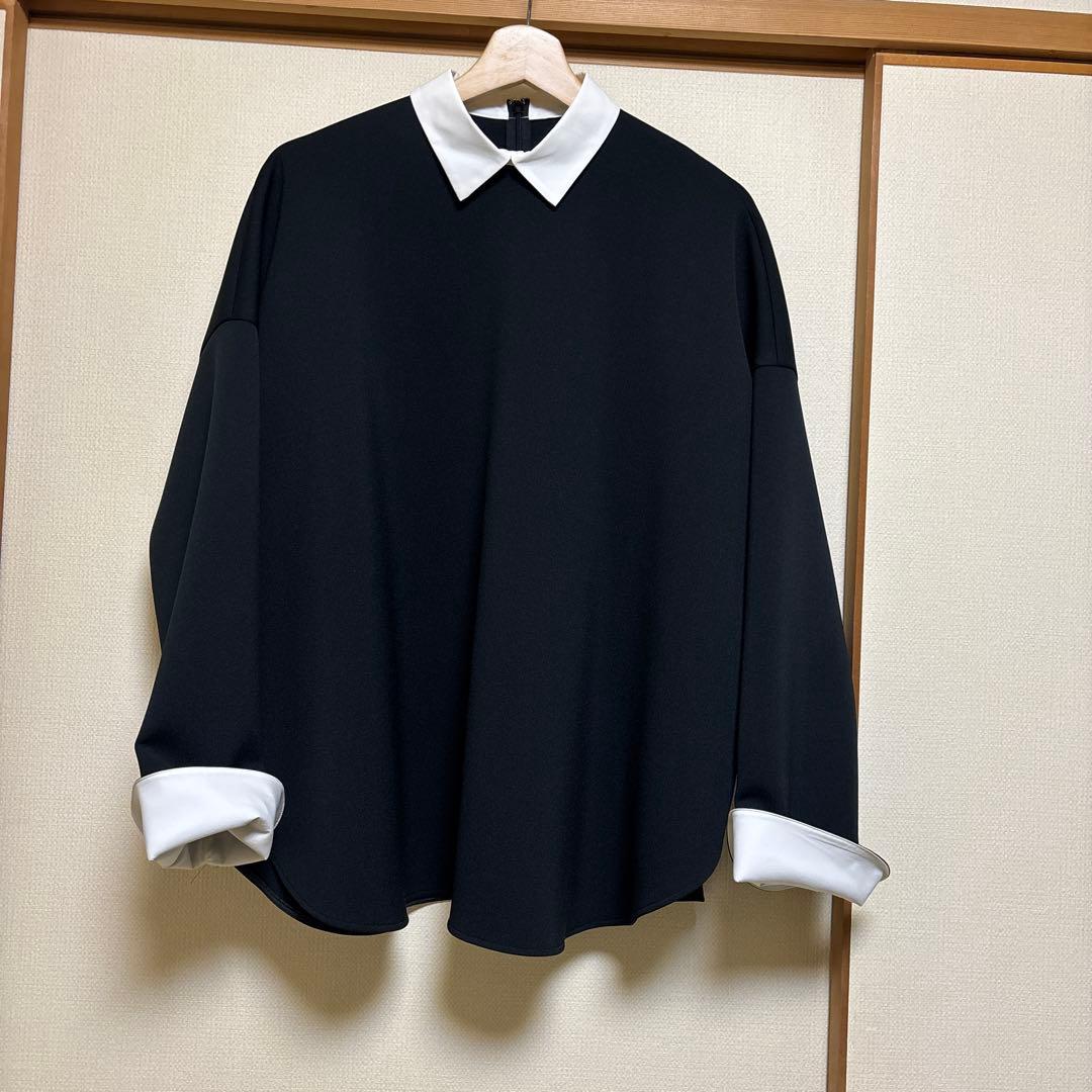 LE PHILスキューバーダンボールブラウス