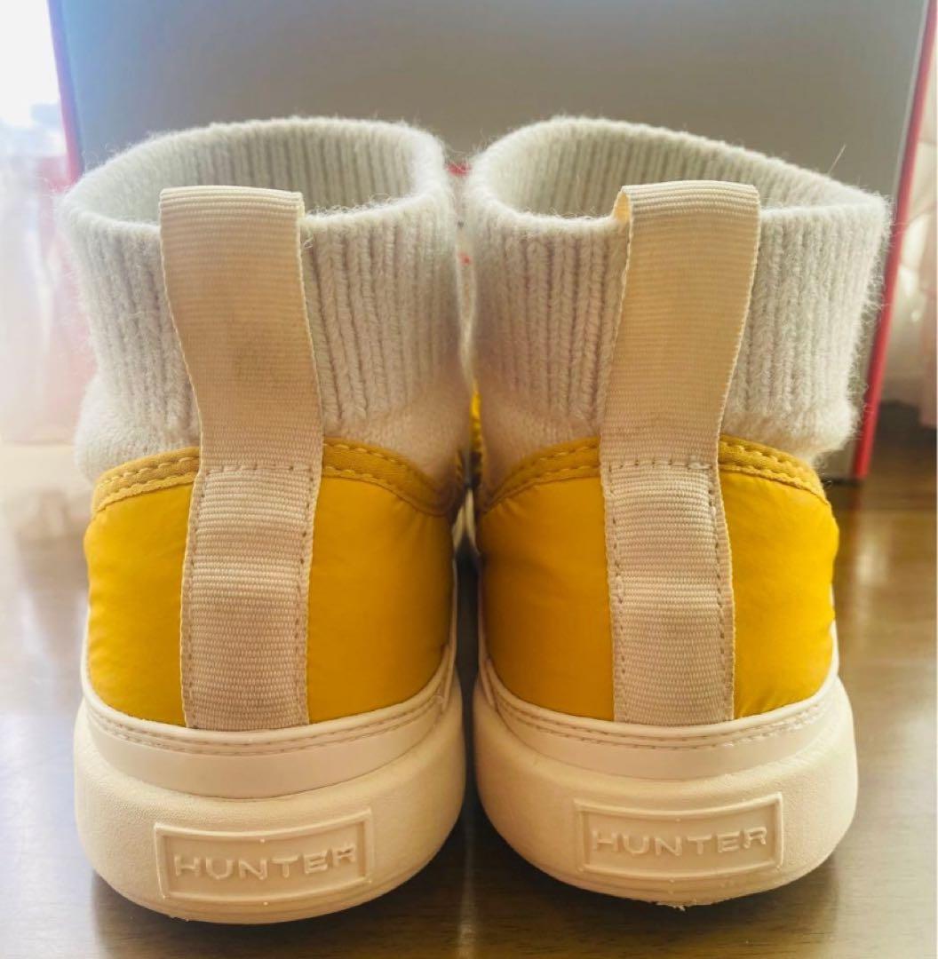 ★HUNTER★インアウト パファーニットカフブーツ 23cm