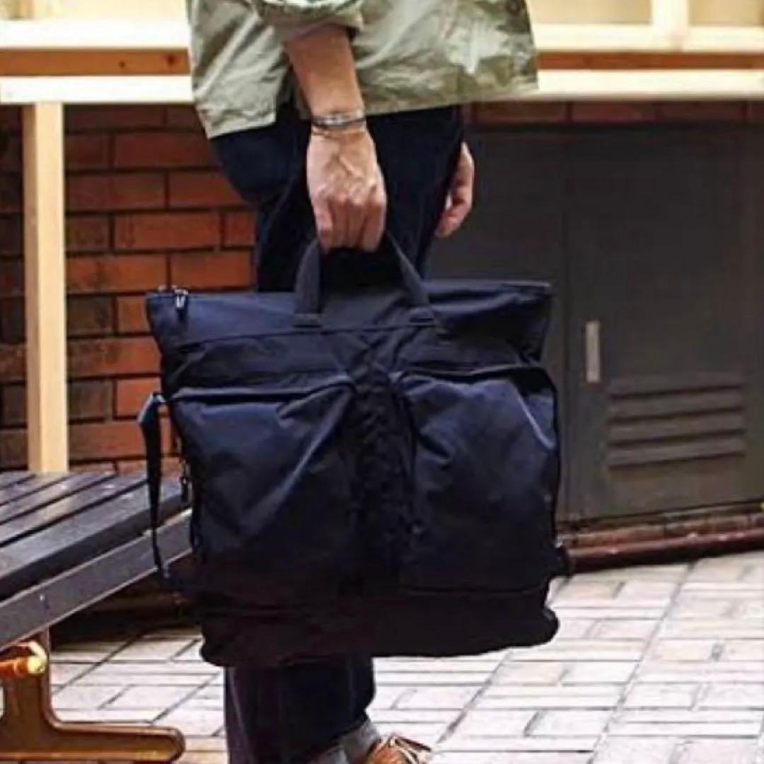 【美品】AMIACALVA GABARDINE BAG ヘルメットバッグ2way