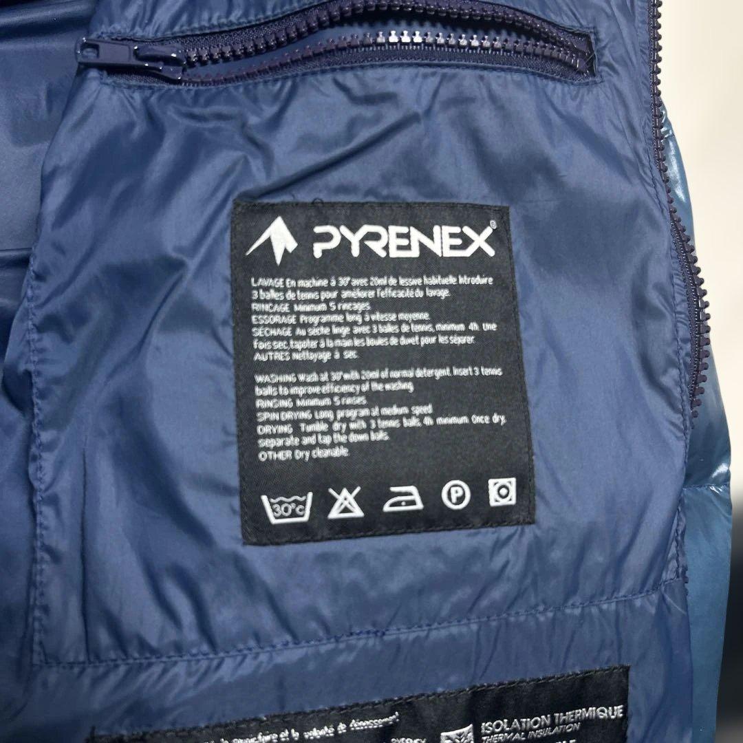 PYRENEX ネイビー ダウンジャケット　ピレネックス
