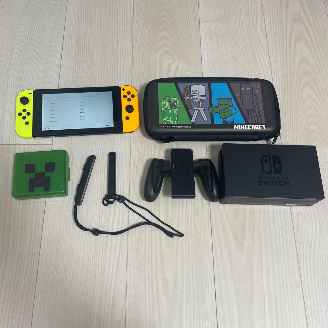 Nintendo Switch Minecraftケース付き