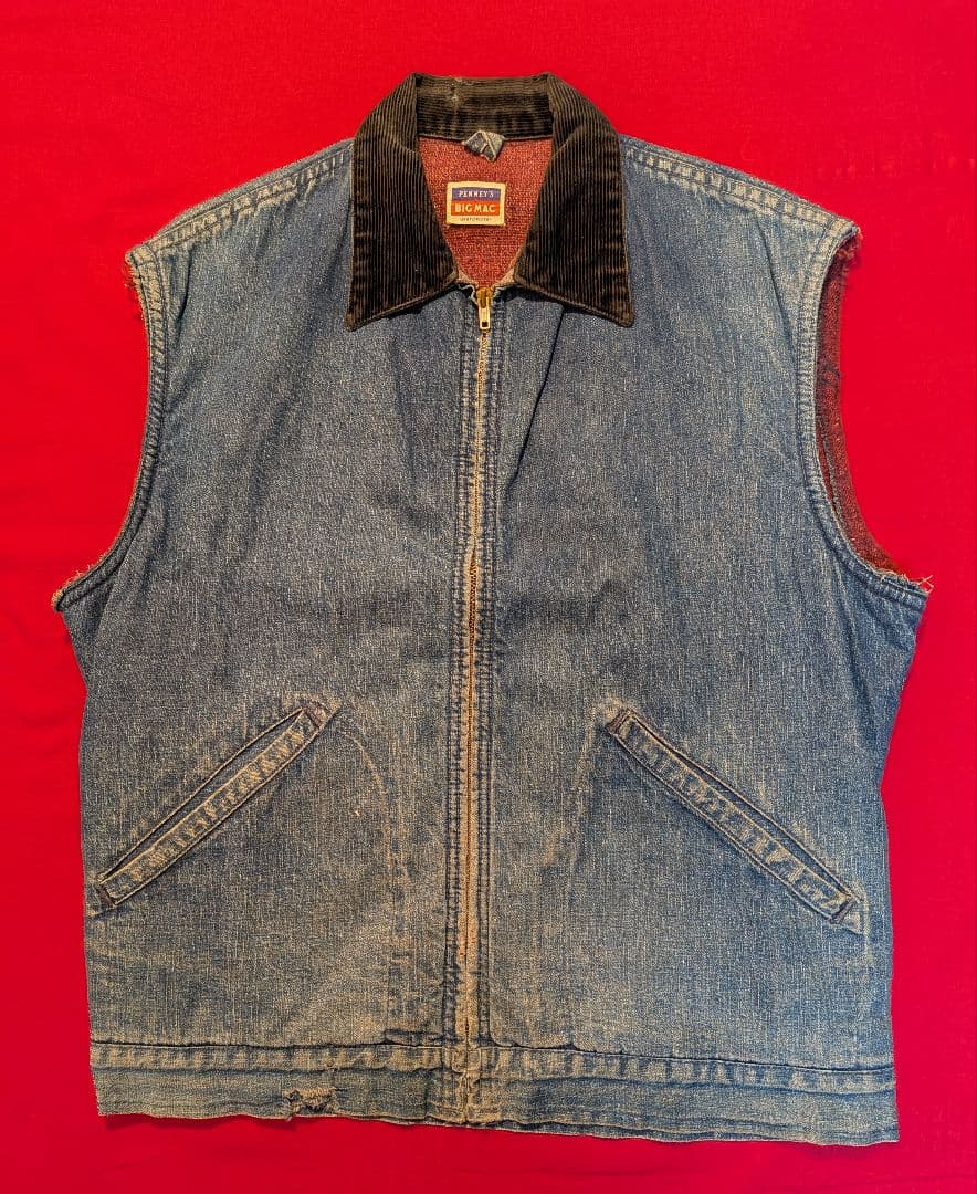 最終値下げ‼ ヴィンテージ BIG MAC デニム コーデュロイ ベスト 366