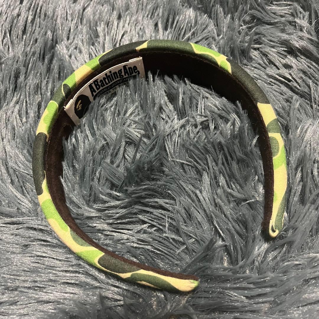 【希少】アベイシングエイプ A Bathing Ape APE 迷彩　ヘアバンド